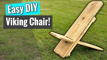 How to Build a Viking Chair! - Easy DIY w/ Free Plans!