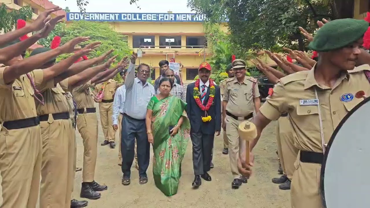 Felicitation of Nagaraj NCC Cadets in first in Shooting competition at New Delhi 