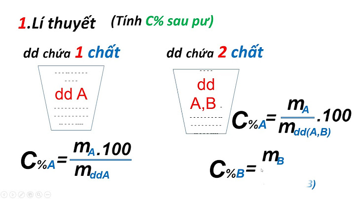Cách tính nồng độ phần trăm trong hóa học năm 2024