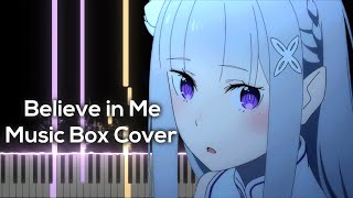 Re:Zero Season 2 Episode 5 OST - Believe in Me Music Box Cover (Visualizer)