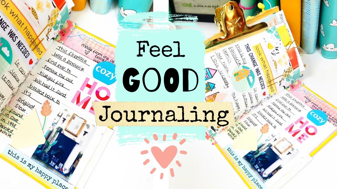 JOURNALING TO FEEL GOOD | Happiness Journal | Creative Junk Journaling | ad
