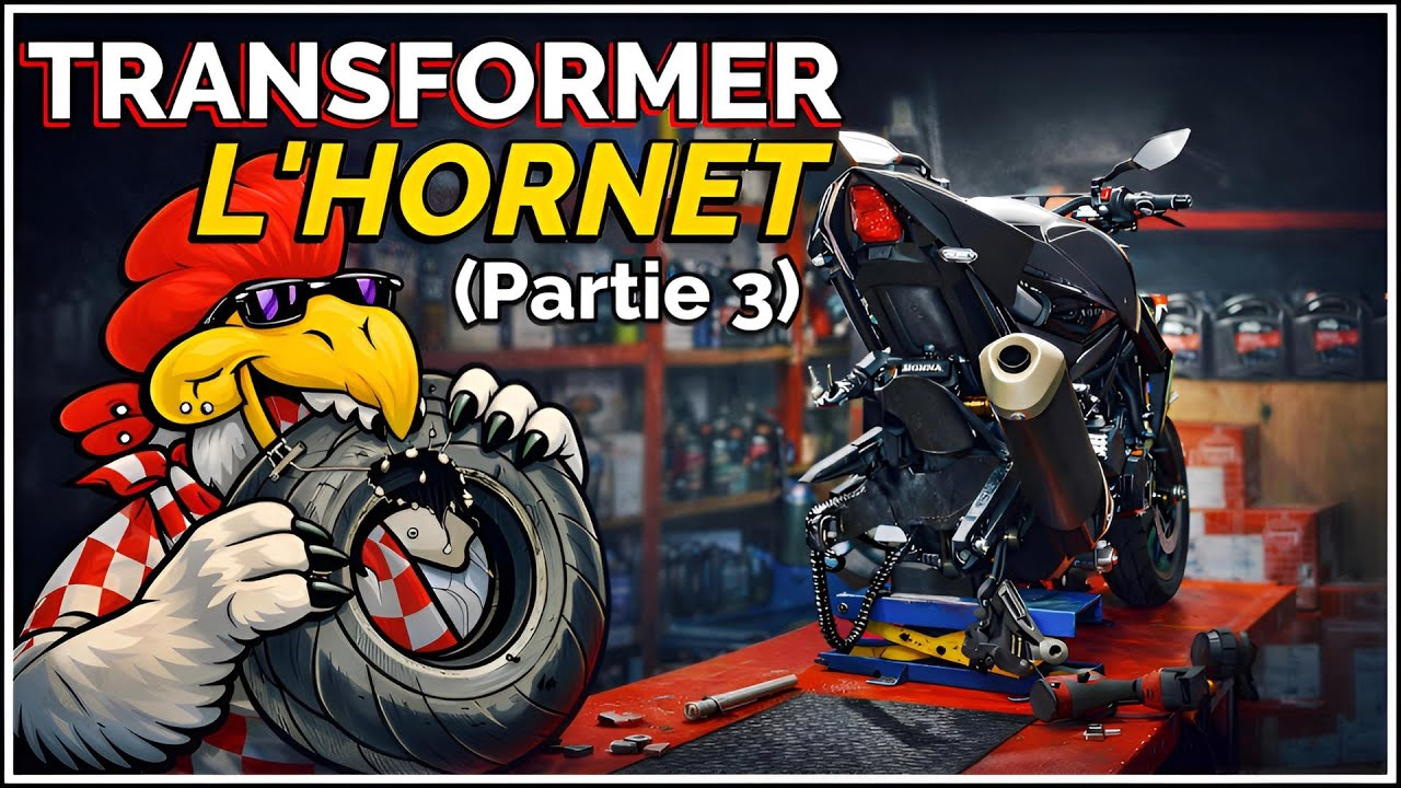 Épisode 3 | Transformer la Hornet 1000SP - Pneus Dunlop Sportsmart MK4 🛞