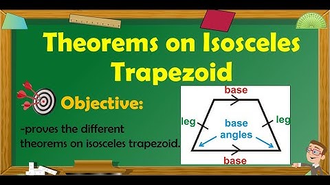 Theorems on Isosceles Trapezoid