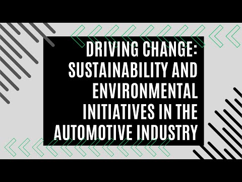 Driving Change: Sustainability