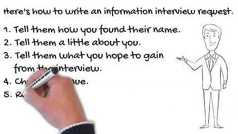 How to write an information interview request
