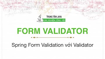 Spring MVC 12 - Giới thiệu Form Validator