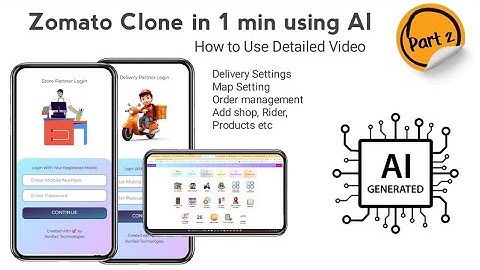 Part 2 How to Use Full Software | Zomato & Swiggy Clone in 1 Minute!