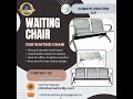 Premium Waiting Chairs - Durable & Comfortable Seating | Climate Creation LLP