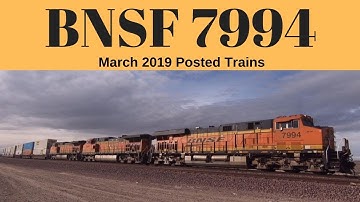 BNSF Intermodal Train - Eastbound Double Stack Train BNSF 7994 GE ES44C4 - #VisionsofEd