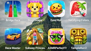 Dong Escape, Subway Princes, Food Tun, Bridge Race, Temple Run2, Race Master screenshot 4
