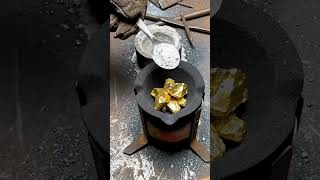 Mechanical Liberation: The High-Density Gold Strike! ⚒️💰 #asmr #goldbar