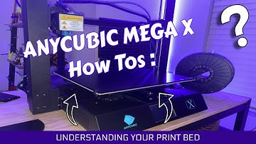 Everything you Need to Know about the Anycubic Mega X Print Bed! | Bed Leveling, Maintenance, etc.