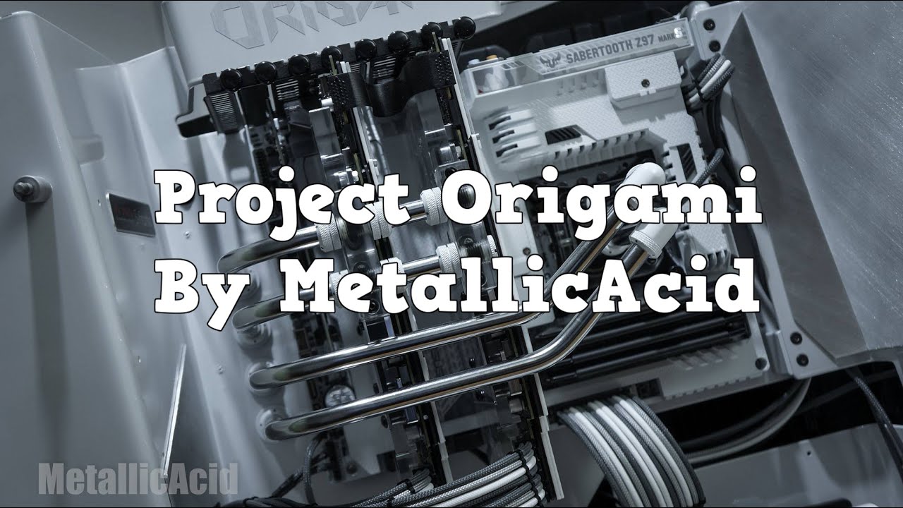 Project Origami Custom Watercooled IN WIN S-FRAME PC Build - LiquidCooled Computer Mod Metallicacid