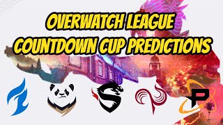 Overwatch League Countdown Cup Tournament Predictions