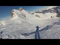 Skiing Grand Couloir, Courchevel, Feb 2018 (#1)