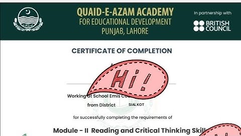 Qaed  Module 2 certificate downloading method