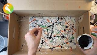 Jackson Pollock Splatter Painting | Quick Demo