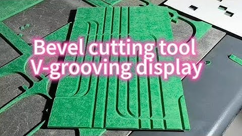 Grooving Straight & Curved Acoustic Panels with Oscillating Knife Cutter#machine #grooving