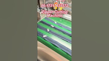 Zipper Cutting Machine. #zippermachine