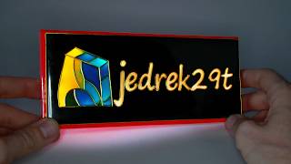 Lighting Youtube Logo in Epoxy Resin \/ jedrek29t