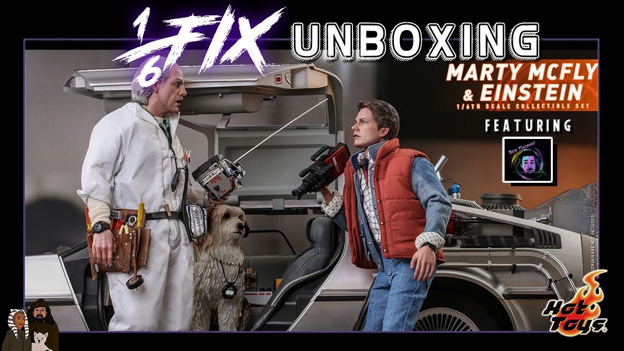 Back to the Future Marty McFly and Einstein Hot Toys | 1/6 Fix Unboxing ...
