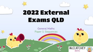 2022 External Exams QLD: General Math Paper 1: Sequences