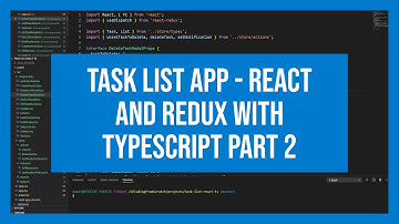 Task List App - React and Redux with Typescript part 2