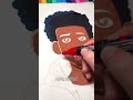 Drawing miles morales from spiderman across the spiderverse with posca markers shorts