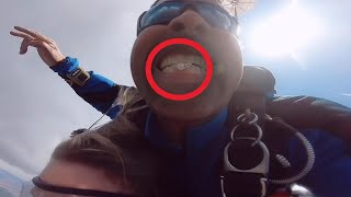 Skydiving Man Proposes With Ring in His Teeth
