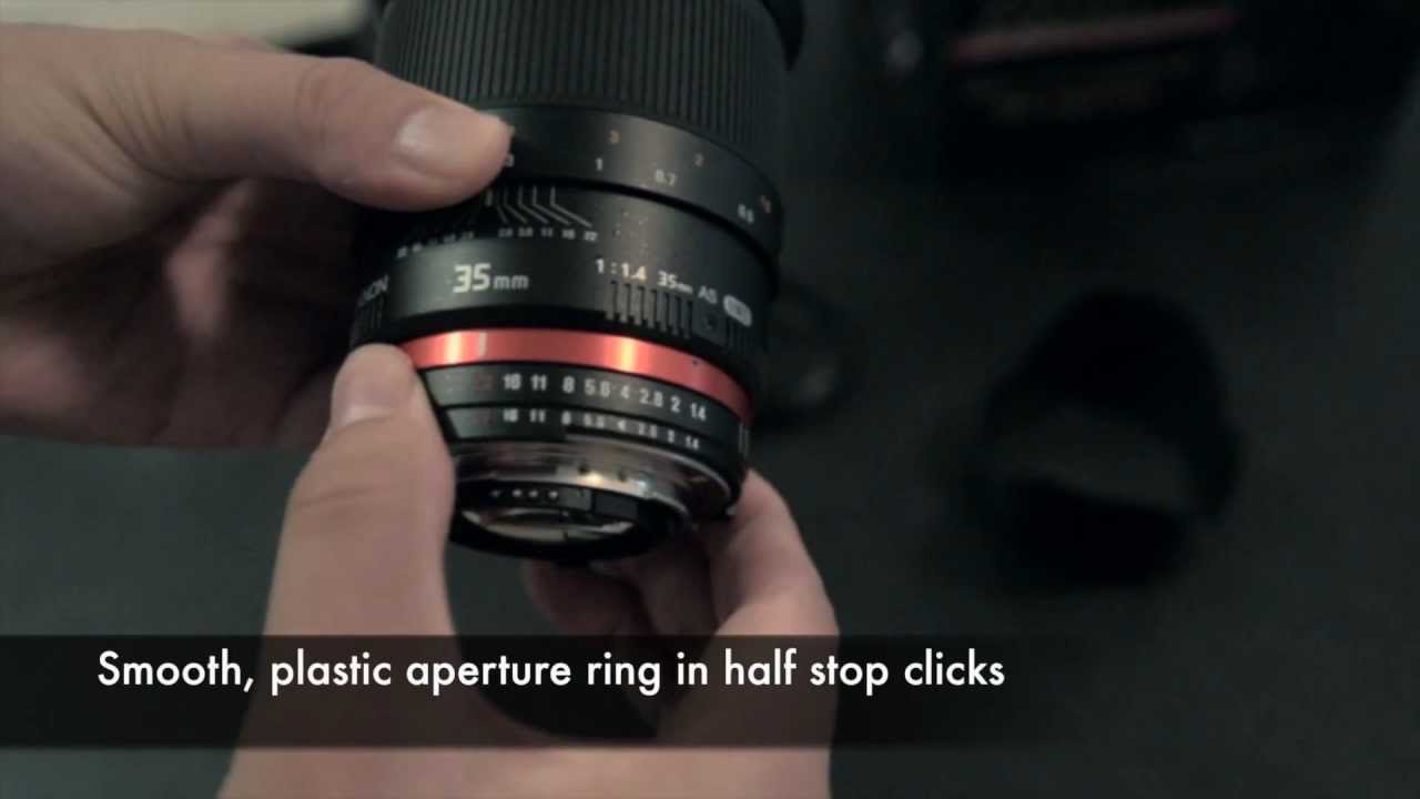 Rokinon (Samyang) 35mm f1.4 f 1.4 unboxing