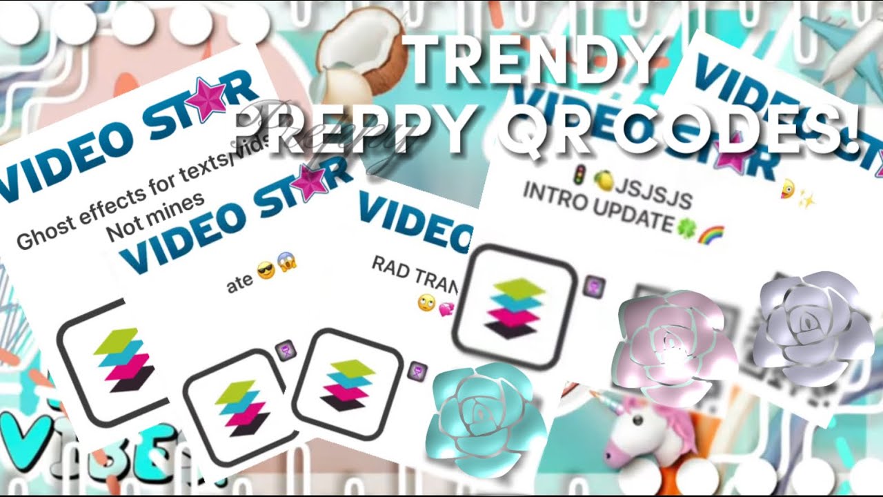 Preppy Key Card Code Trendy Preppy Qr Codes๐น๐ผ // CREDS TO OWNERS!! \\Videostar Pro and Video ...
