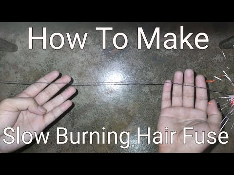 How To Make Slow Burning Fuse (Hair Fuse) | Paano Gumawa ng Mitsa