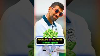 World’s Top 10 Richest Tennis Legends in 2025😲#tennisplayer #ytshorts #tennis