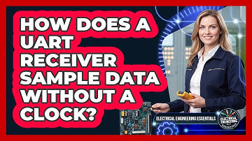 How Does a UART Receiver Sample Data Without a Clock?