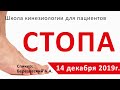 #4 Школа кинезиологии 14 декабря 2019г. Стопа.