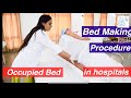 Occupied bed making procedure l Bedmaking Part 3 l Medical and Nursing l Rashmi Rajora