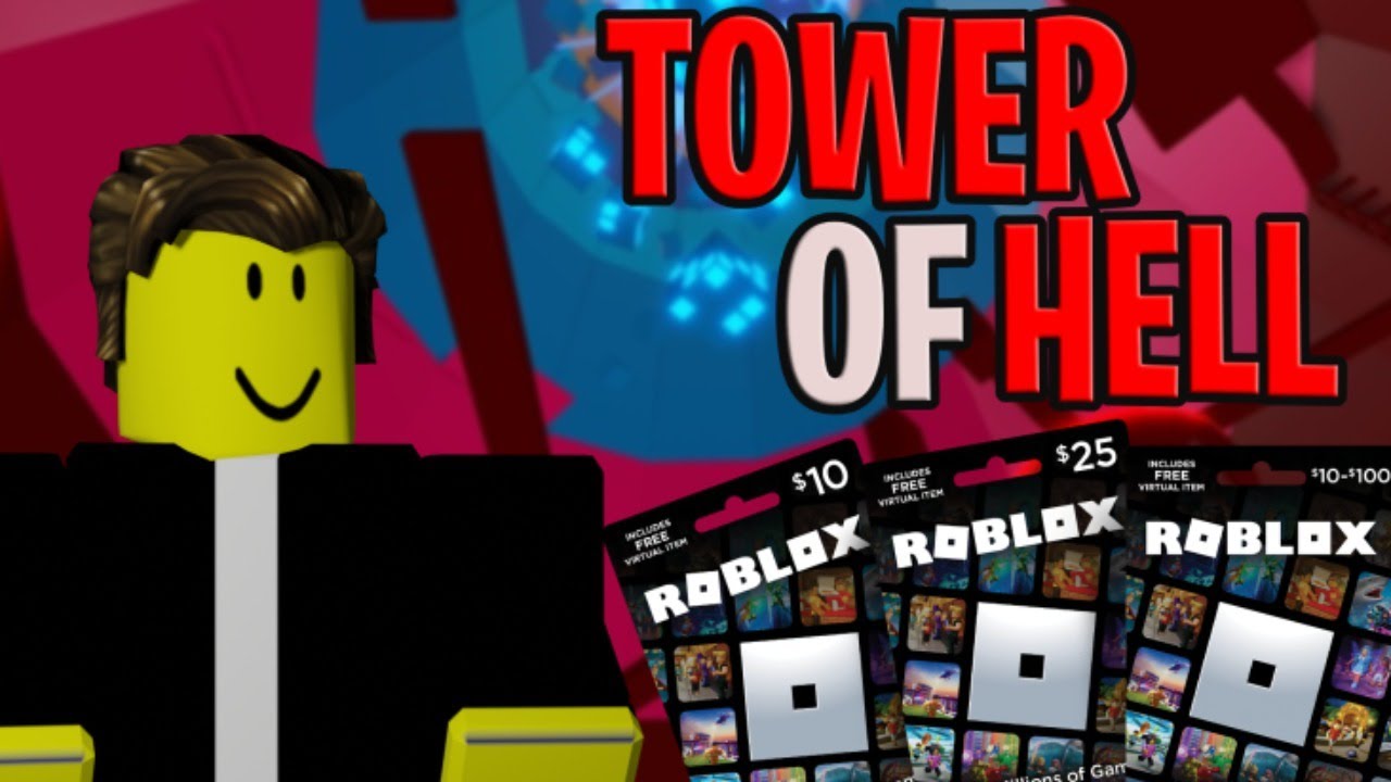 Tower Of Hell 10 Robux Giftcard Giveaway Youtube - roblox 10 gift card giveaway videos 9tubetv