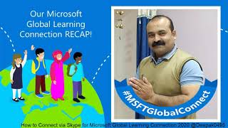 Microsoft Global Learning Connection 2020 with skype