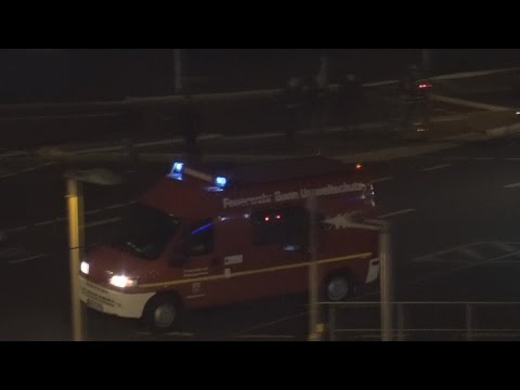 ABC-ErkKW  BF Bonn FW 3 mit Dauerhorn eintreffend an Einsatzstelle