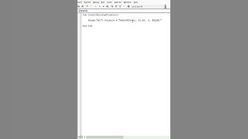 How to Insert an HLOOKUP Formula Using VBA #Shorts