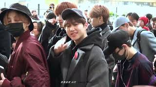 180219 김포공항 출국 화장품 광고 모델이 된 이후 첫 출국 세븐틴 SEVENTEEN 호시 직캠 HOSHI FOCUS
