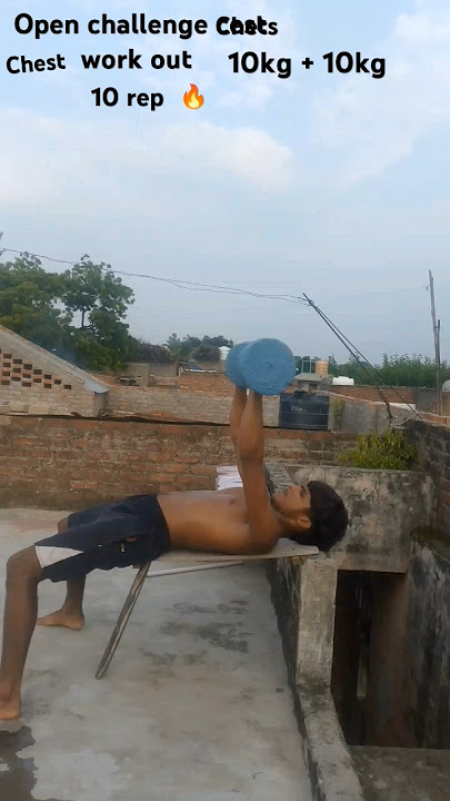10kg 10kg chest #workout 🔥#sort#😈#video#sort#video #fitness#gym#trending
