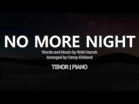 No More Night | Tenor | Piano - YouTube