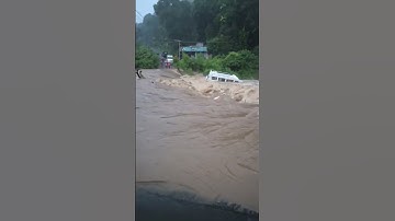 നെടുങ്കണ്ടത്ത് ഇന്നലെ മഴയിൽ ട്രാവലർ ഒലിച്ചുപോയി #Nedumkandam #Idukki #FloodAlert #KeralaRains