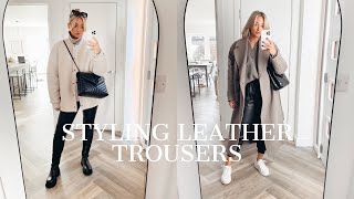 STYLING LEATHER TROUSERS | Olivia Rose