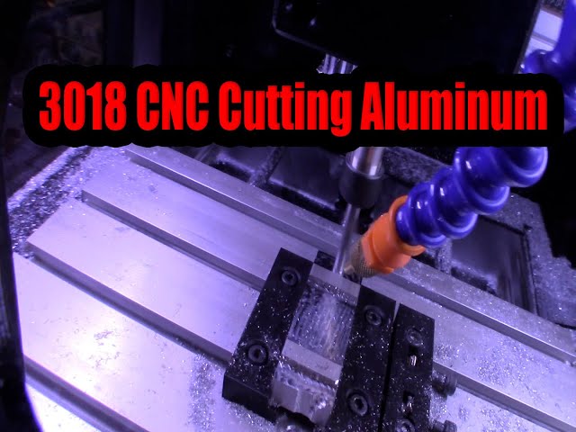 3018 CNC Cutting Aluminum Chatter Solved, first cut, Spindle Z