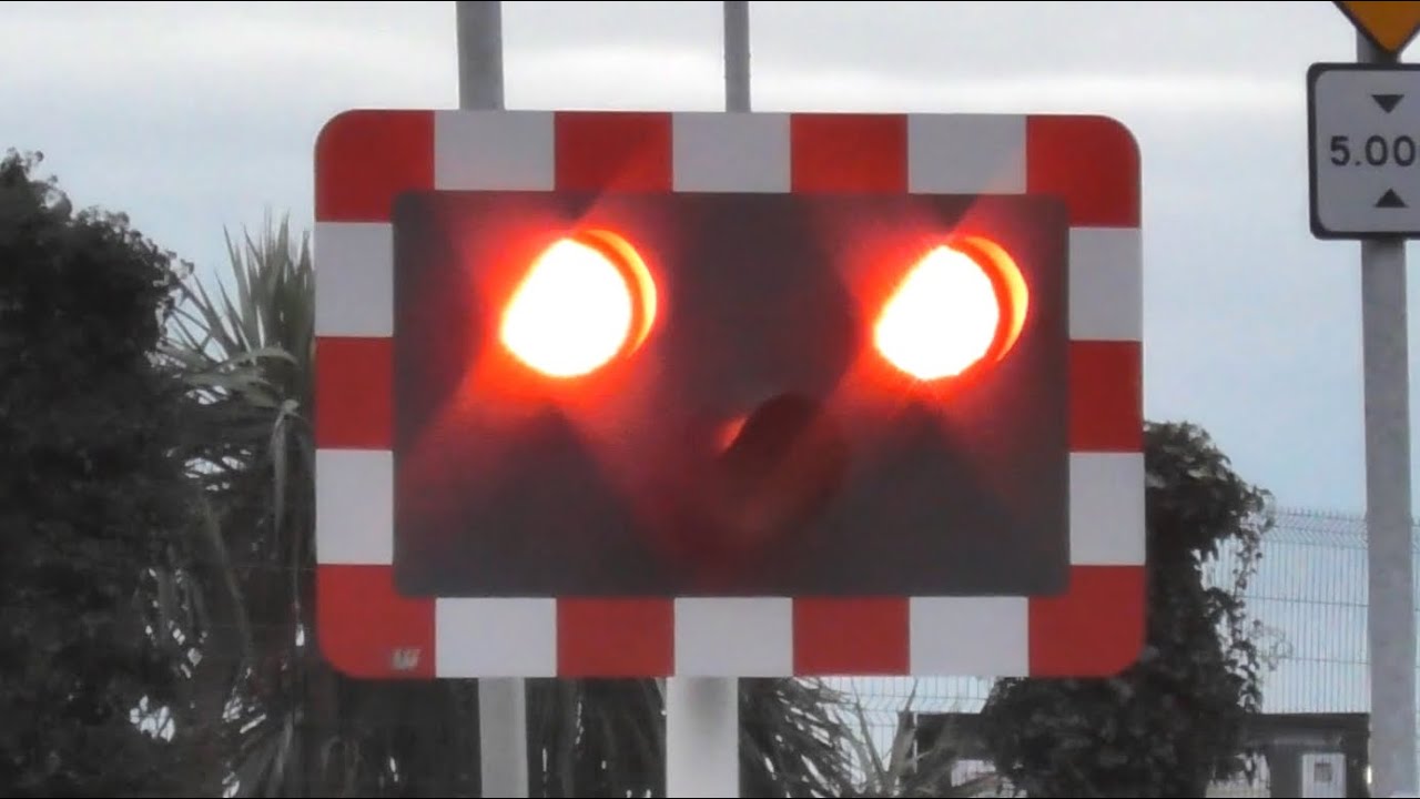 Railway Crossing - Merrion Gates in Dublin, Ireland