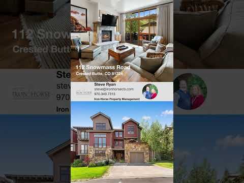 112 Snowmass Road, Crested Butte, CO home video tour