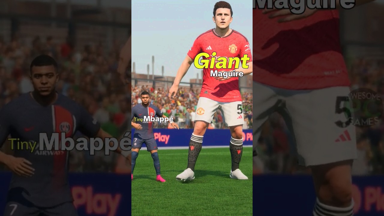 tiny MBAPPE vs giant MAGUIRE - RACE🏅