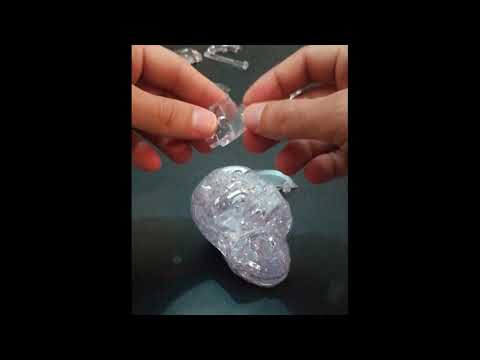 Crystal 3D puzzle skull